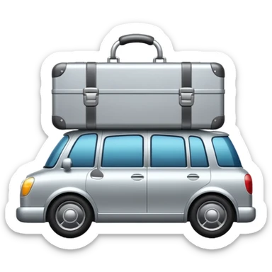 hotel luggage car sticker