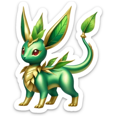 Shiny Exotic Flygon-Bayleaf-Leafeon-Hybrid-Creature sticker