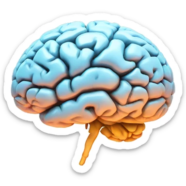 Brain with neuro sticker