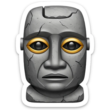 Sigma moai sticker
