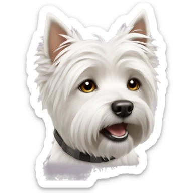 West highland white terrier  sticker