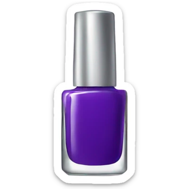 perple nail polish sticker