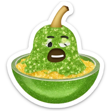 Glitter guacamole  sticker
