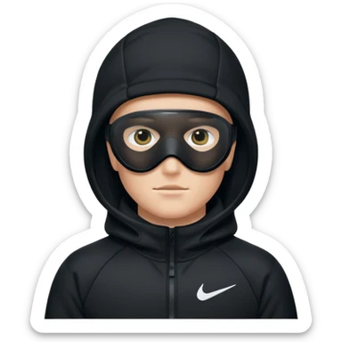 White person wearing a Nike Tex with hood and ski mask co all black and https://encrypted-tbn0.gstatic.com/images?q=tbn:ANd9GcTQEV3H5Fpq8Dp-ki2RTwgbdHqMsKZzDtarA9ywqiFzKVKjxdLc5Fq9yDOax7-XC4trueI2pFuItpqM_TVrGODdDG5la_rbm9lB8utSLKXm&s=10 sticker