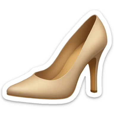 Beige asthetic high heel  sticker