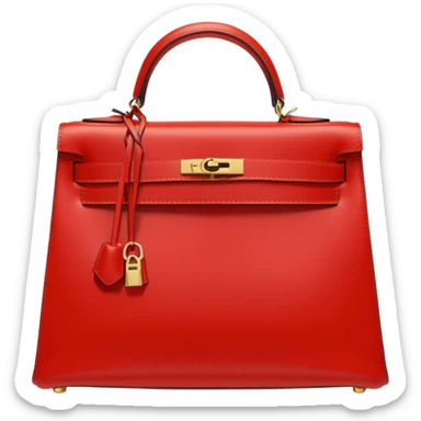 hermes kelly bag bright red sticker