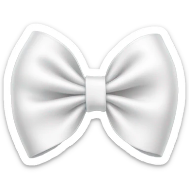 white bow sticker