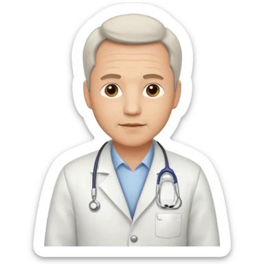 male obstetrician middle age sticker