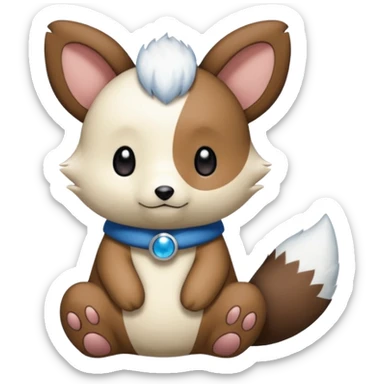 Teddiursa-Minccino-Oshawott-fusion  sticker