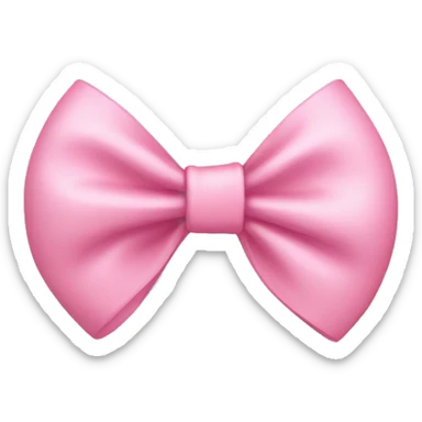 baby pink bow sticker