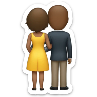 Un couple qui se touche les fesses sticker
