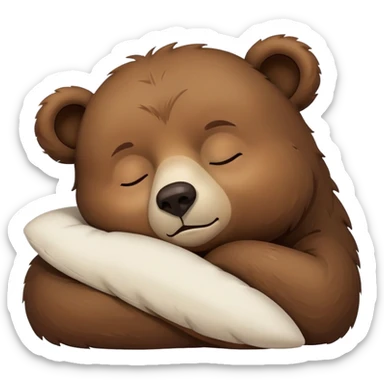 Un oso con sueño sticker