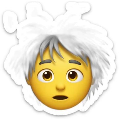 frazzled person sticker