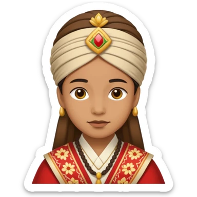 Person in Traditional Clothing sticker