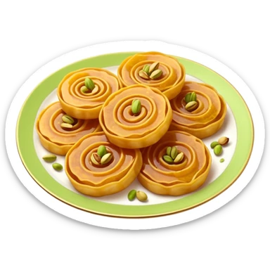 3-4 Jalebi 1plate decor sticker