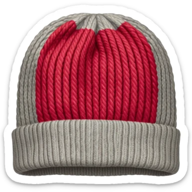 Winter Knit Hat gray sticker