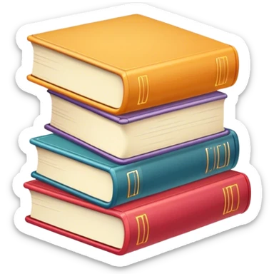 Cute books sticker
