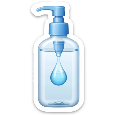 hand sanitizer with cap sticker