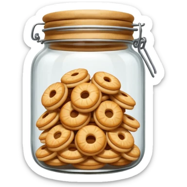 ring cookies in jar sticker