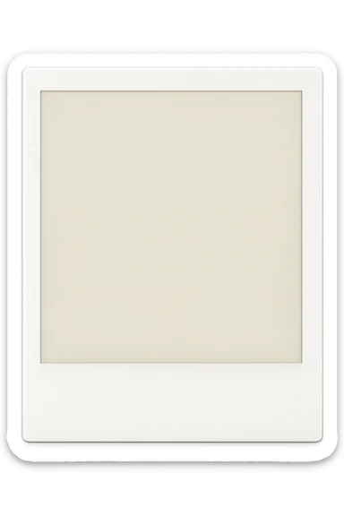 aesthetic polaroid photo, no background sticker