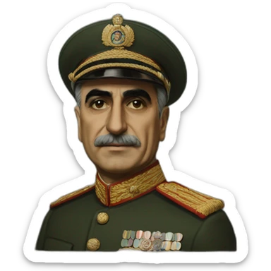 Reza shah pahlavi sticker