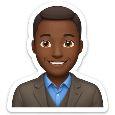 hombre afroamericano casada  sticker