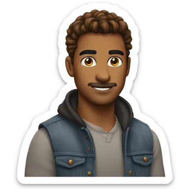 create this exact emoji 😏 but with one of the eyebrows raised y sticker