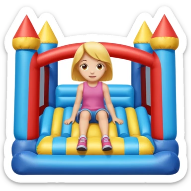  girl-sitting-in-bouncy-house sticker