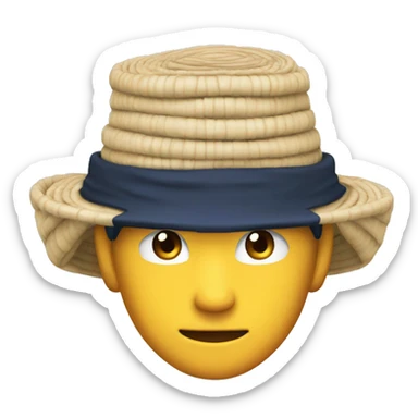 Naruto avec un chapeau de paille  sticker