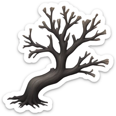 charred tree sticker