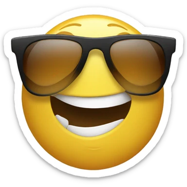 Foot with sunglasses smirking sticker