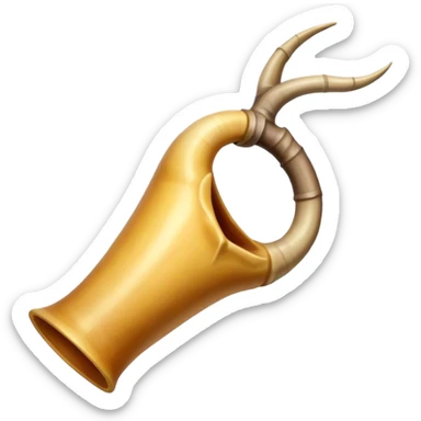 Horn that came from a goat horn sticker