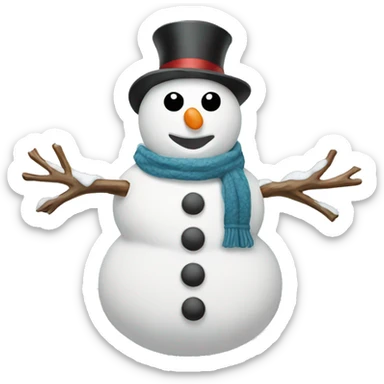 snowman sticker