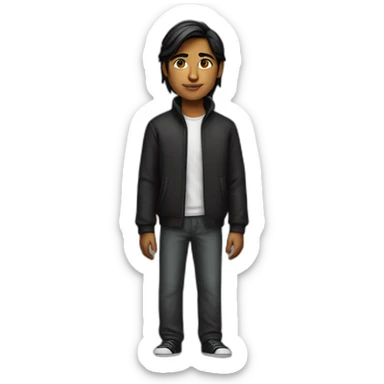 Indian teen dressed like Steve jobs sticker