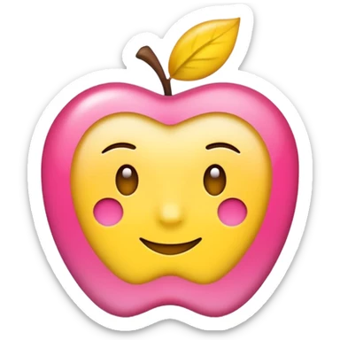 handwritten note apple like emoji style "shine unapologetically" sticker