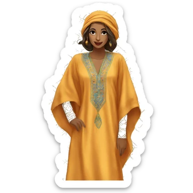 Moroccan Kaftan sticker