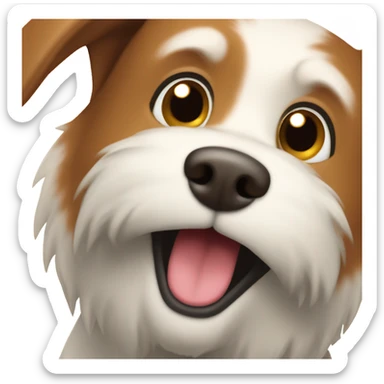 dog's tail wagging sticker