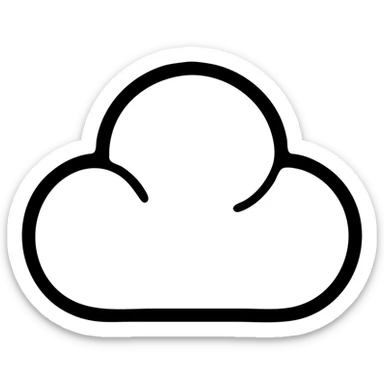 облако 4 выступами sticker