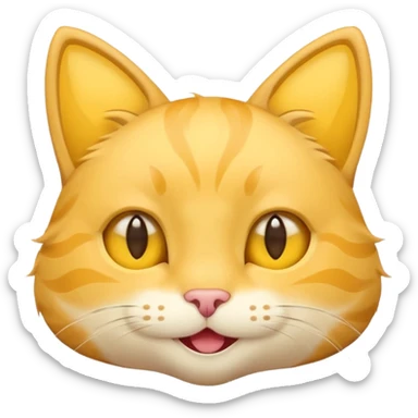 cat face emoji with stars for eyes sticker