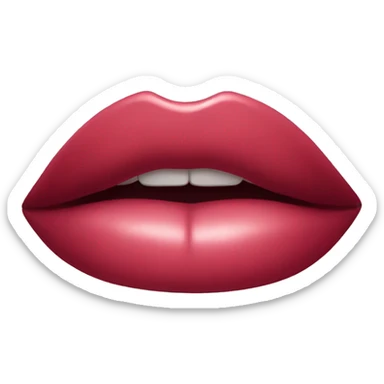 glossy lipstick  sticker