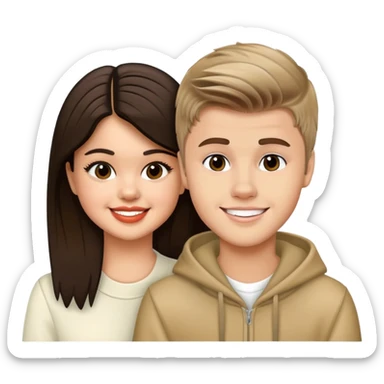selena gomez and justin beiber sticker