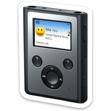 microsoft zune the mp3 player sticker