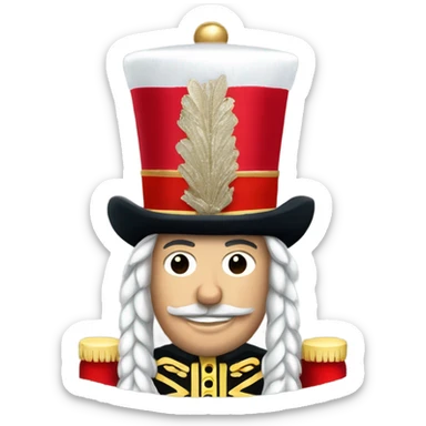 Nutcracker Wearing santander hat wavint sticker