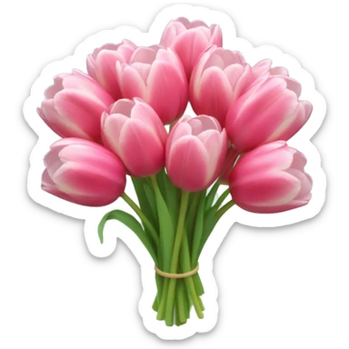 blur tulip bouquet  sticker