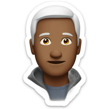 Man fighting against cancer sticker