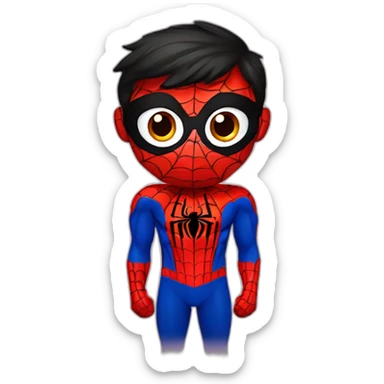 Spiderman cartoon  sticker