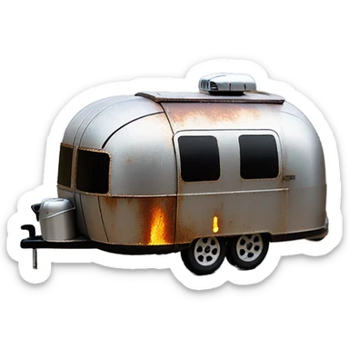Tonka Darth Vader’s airstream rc caravan rusted  sticker