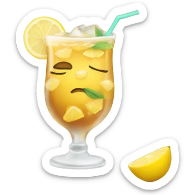 lemon iced tea sticker