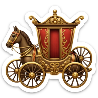 Roman chariot sticker