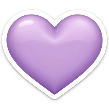 Lilac heart sticker